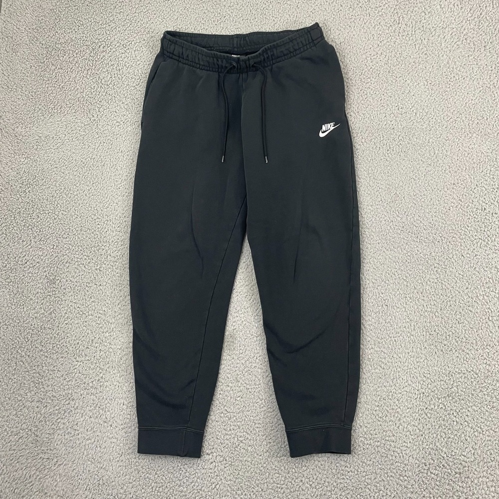 Nike Sportswear Essential Fleece Joggers Women M Black Sortswear BV4095-010
